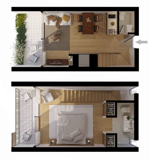 1-Bedroom Duplex in aparthotel, Alcacer do Sal