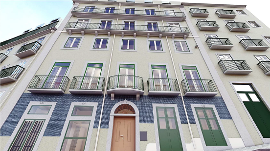 Квартира с двумя спальнями в Порто